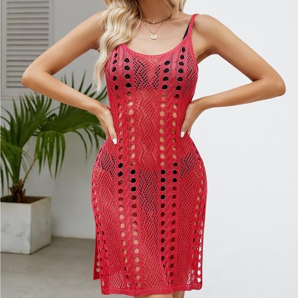 Swimsuit crochet coverup dress - Picture 7 of 7